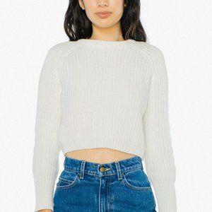 Cropped American Apparel Fisherman Pullover